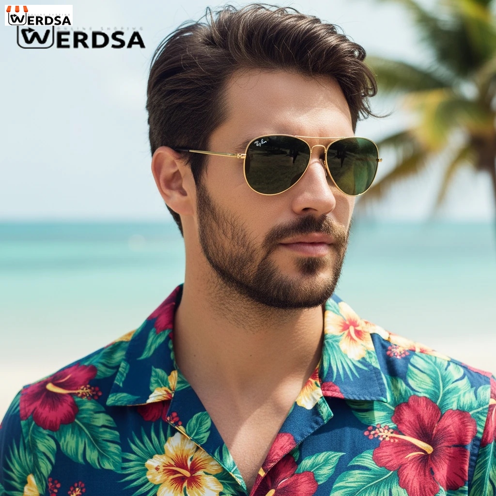 عینک افتابی مردانه ray-ban 8553 کد 1410